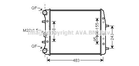 AVA QUALITY COOLING Radiators, Motora dzesēšanas sistēma SAA2005